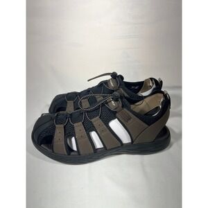 Skechers Men's Sport Sandals Fisherman Water Shoes Closed Toe Brown Size 13 NEW